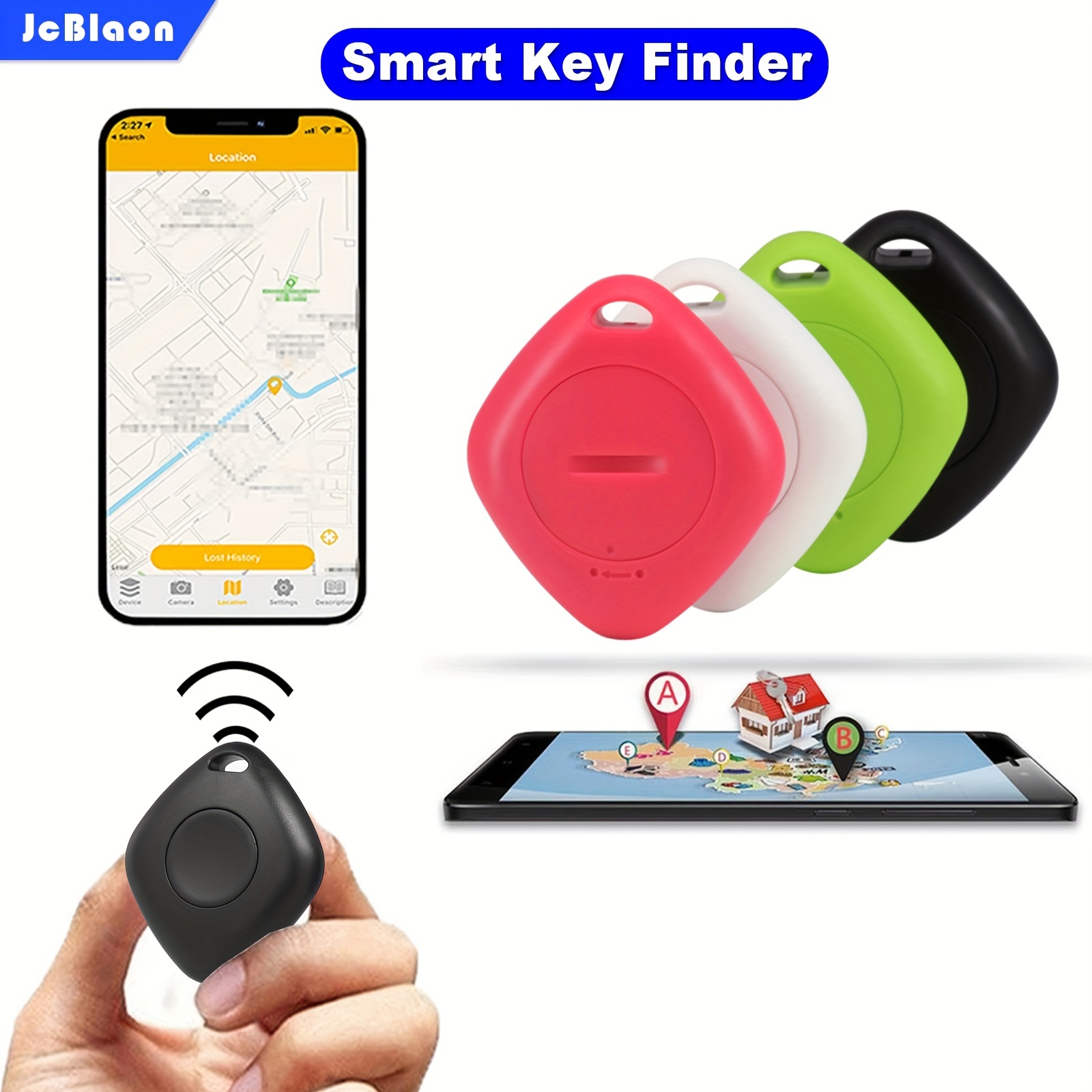 Esky Key Finder, Key Finders & Trackers 131ft Range Remote Finders with  Sound, Wireless Wallet Finders Locator Tag for Finding Key Remote Wallet