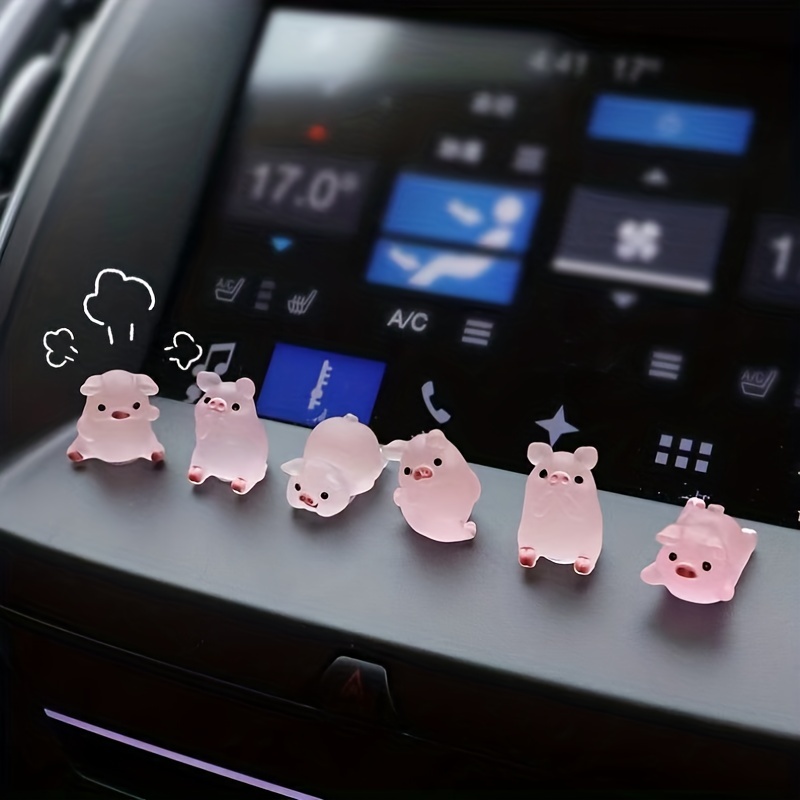 Tohuu Car Decoration Pig Auto Interior Decoration Pink Pig With Propeller  Piggy Ornament Car Interior For Office Home Gardening Fun Car Accessories  For Women nice 