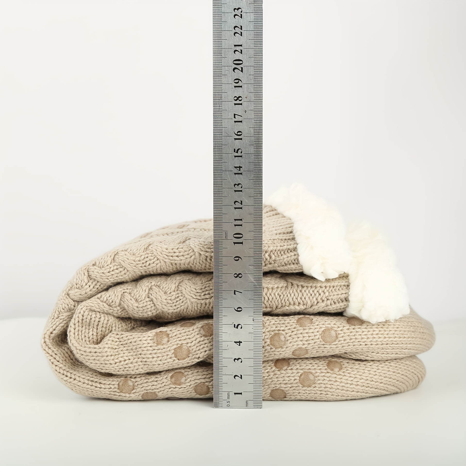 Fuzzy Socks Women Thicker Warm Soft Grips Fleece lined - Temu Canada