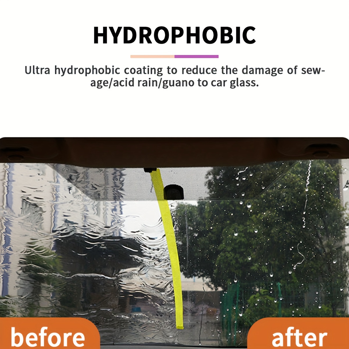 Glass Anti-rain Coating For Cars Rain Repellent Exterior Automotive Glass  Rainproof JB-XPCS 2