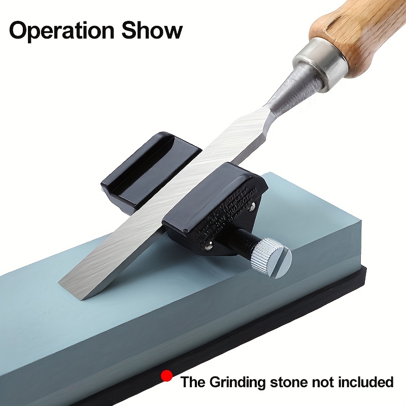 Honing Guide and Angle Tool Set - Chisel Sharpening Jig & Knife Sharpener Angle Tool Kit for Knives and Wood Chisels, Black