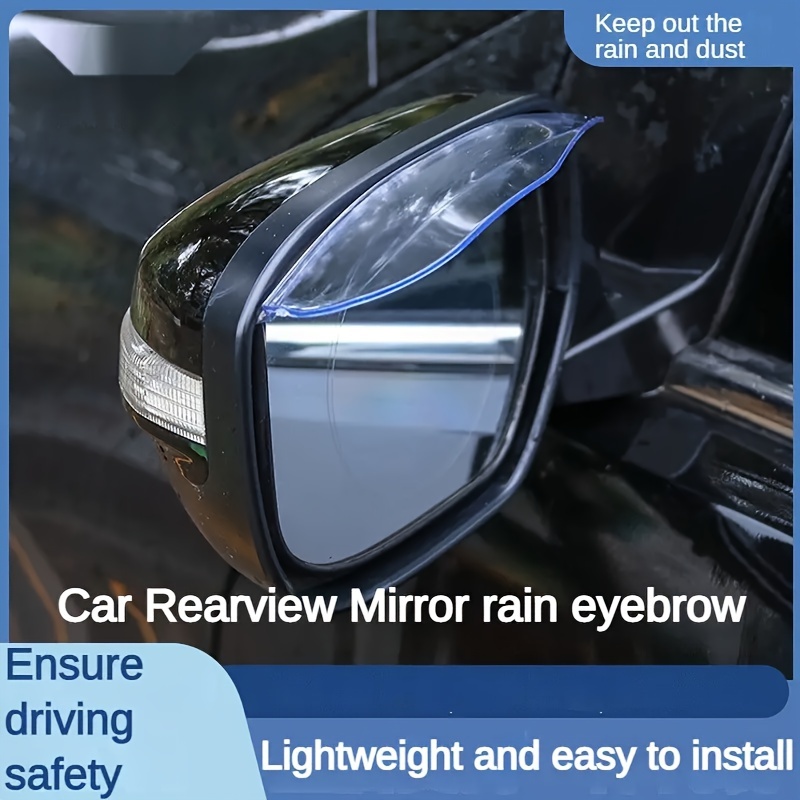 2 Stück Schwarze Auto-rückspiegel-regenwasser-regenabweiser-augenbrauenabdeckung  Seitenschutz - Auto - Temu