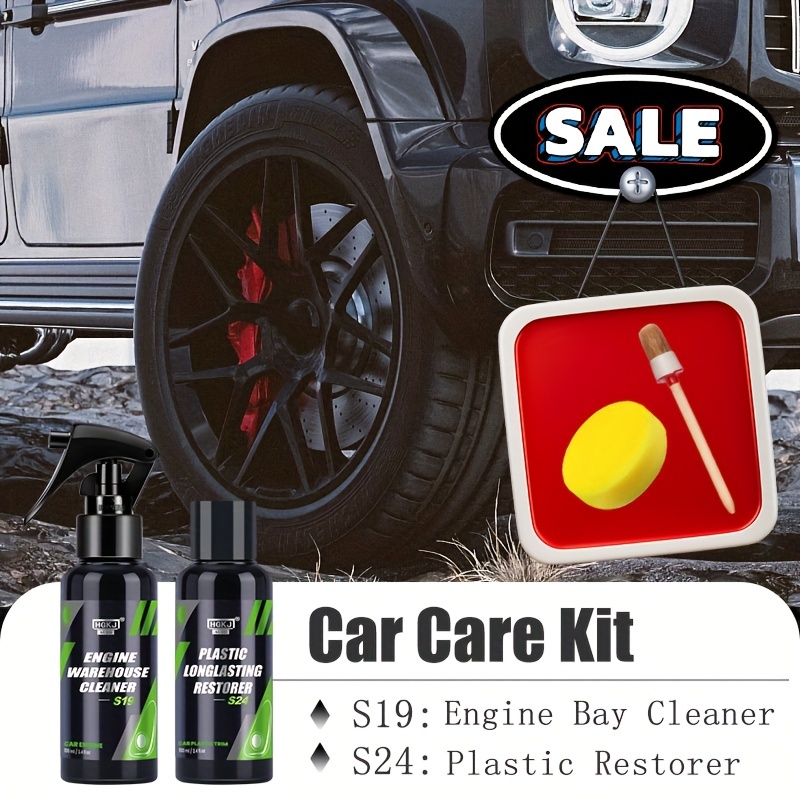Engine Interior Care Clean Kit Car Engine Bay Cleaner - Temu