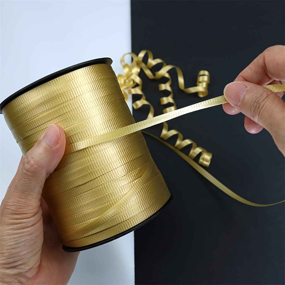 500 Yards Metallic Curling Ribbon Rose Gold Balloon Ribbons Crimped Ribbon  Roll Balloon String for Parties, Festival, Florist, Crafts and Gift