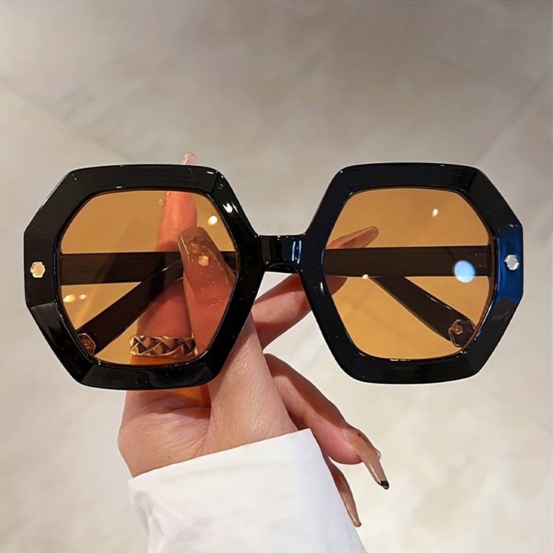 Escudo Gafas de sol Mujer Diseñador de la marca Espejo Retro Gafas