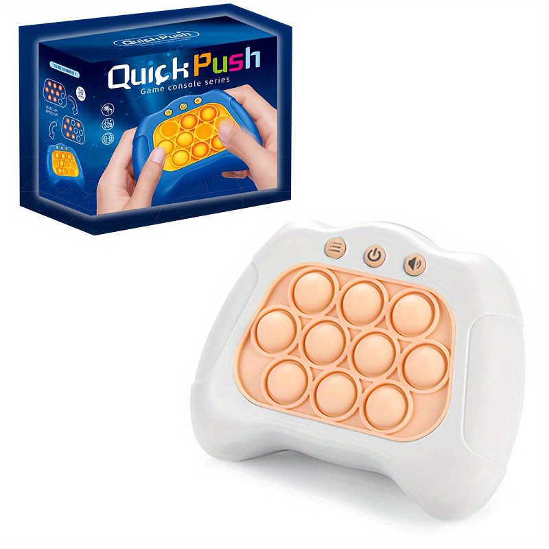 Électronique Light-up Pop Quick Push Game Console Fidget Toys Poppet  Sensory Toy Push Pop Bubble Toy Stress Relief Puzzle Game For Kid