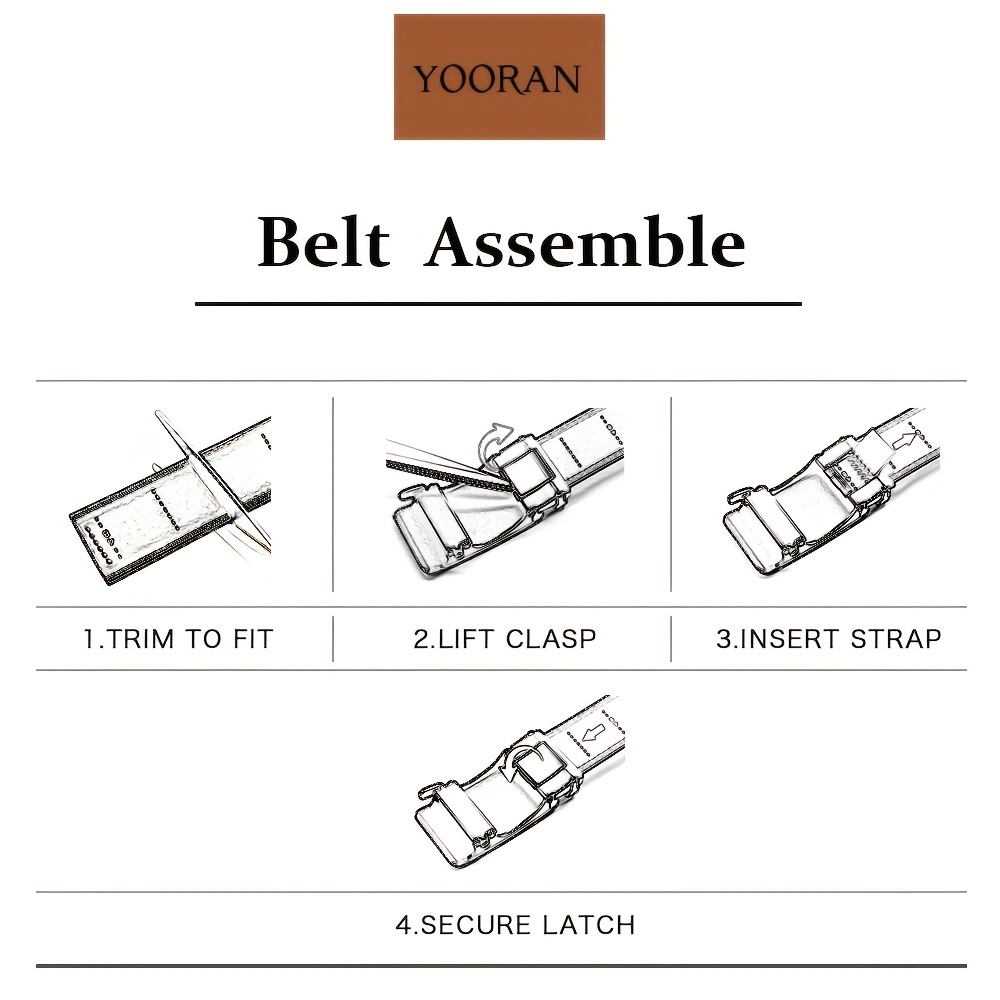 YOORAN Men's Ratchet Belt
