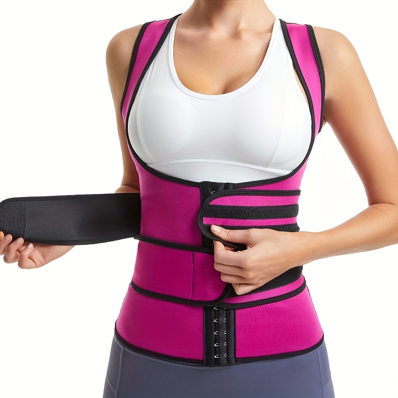 Premium Sweat Waist Trainer Women Compression Body Shaper - Temu Canada