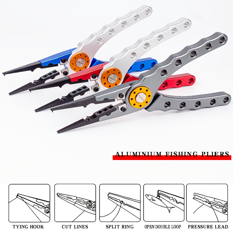 Aluminum Alloy Fishing Pliers Fishing Gear Fishing Tool - Temu Canada