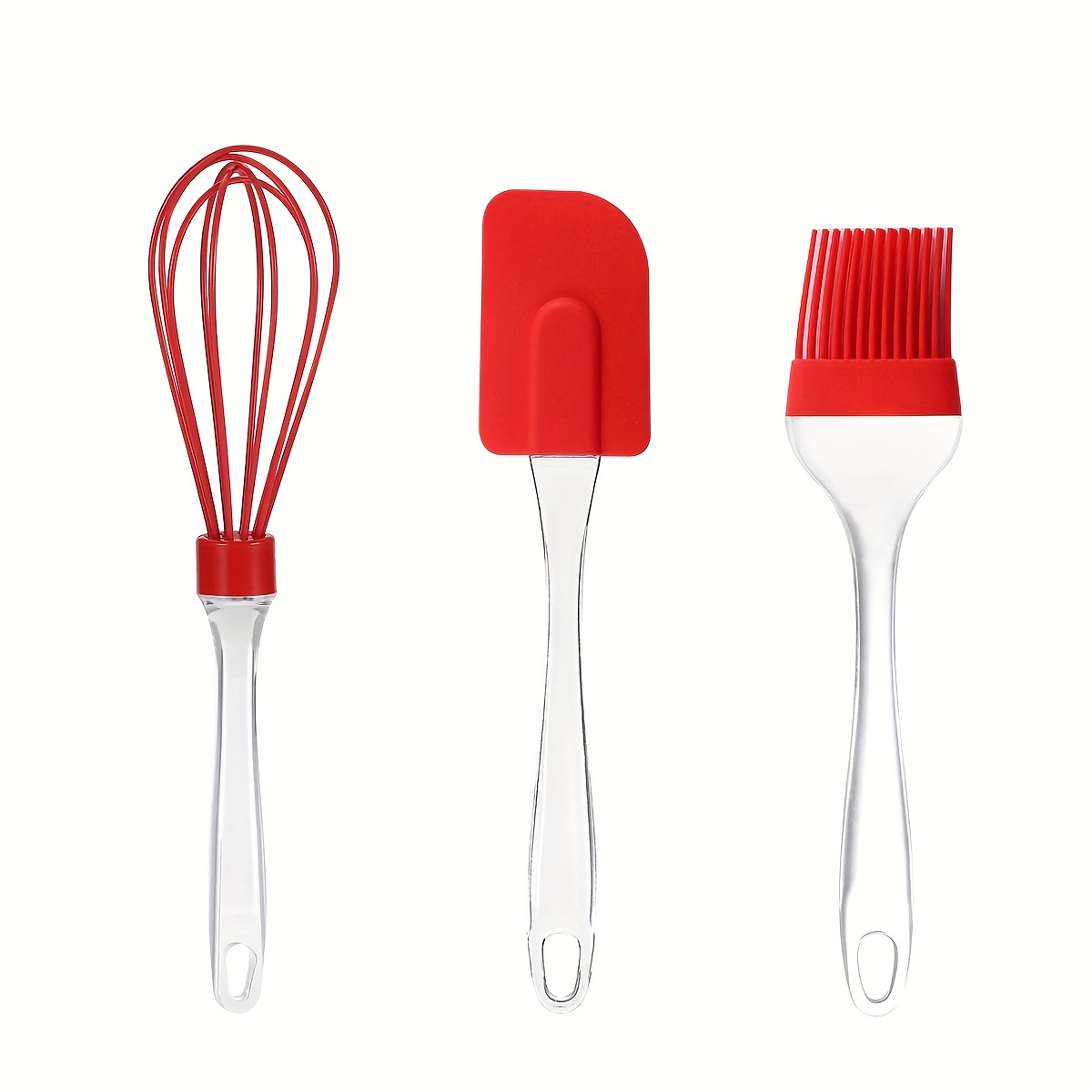 Baking Tools Set With Transparent Handle Including Silicone - Temu