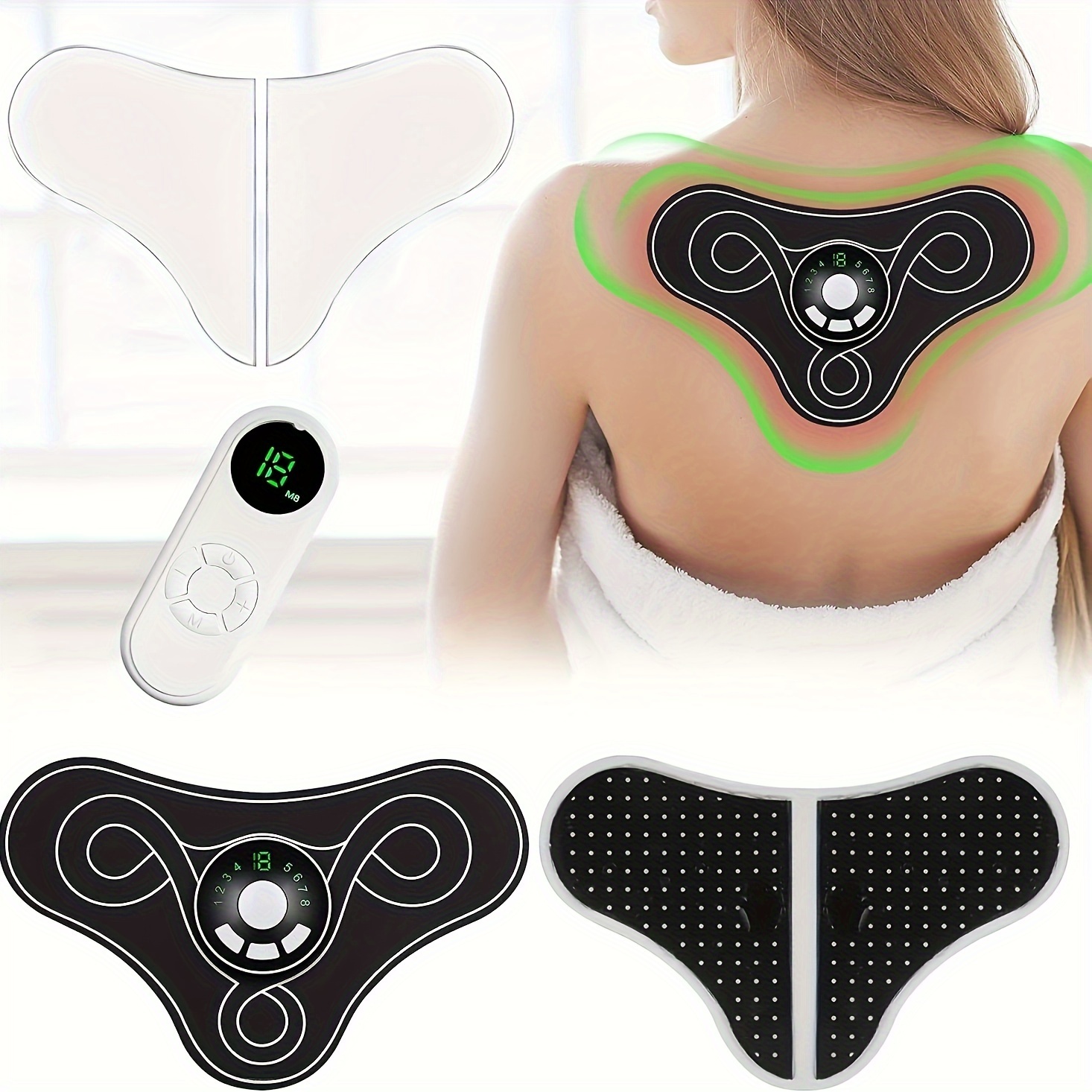 Wireless Rechargeable Massage Belt With Pulse Vibration And - Temu