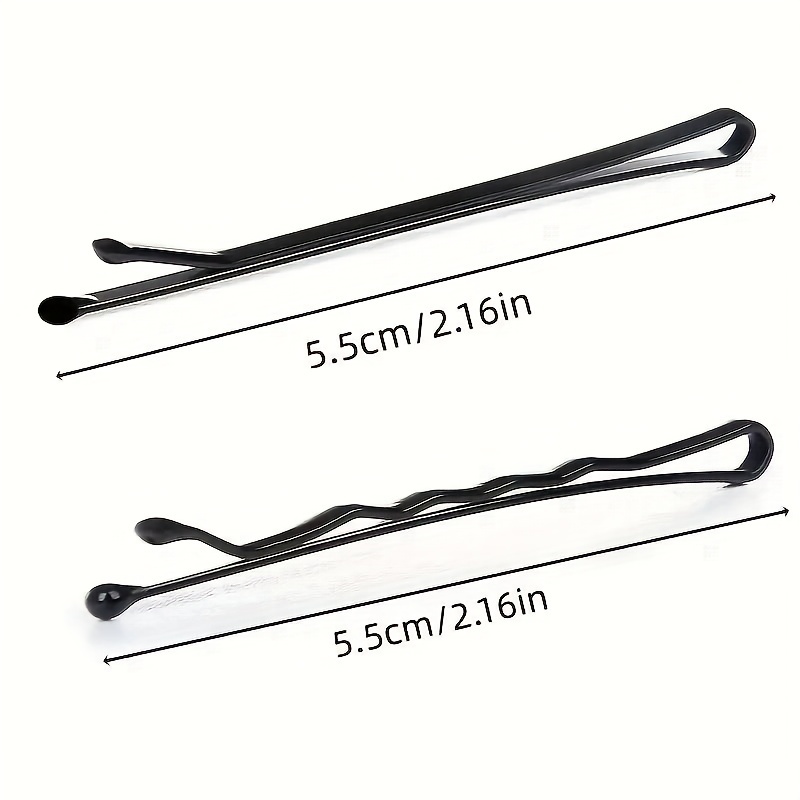 200pcs Bobby Pins 5.5cm Black Hair Pins Hairpins For Women Lady