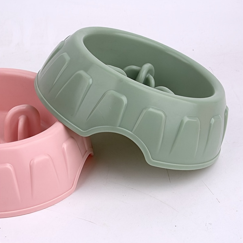 Durable Plastic Dog Slow Feeder Bowl Anti-choking Dog Puzzle Food Bowl  Water Basin For Improved Digestion - Temu