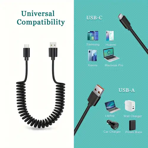 1pc Triangle Retractable Usb Cable 3 In 1 Multi Functional - Temu