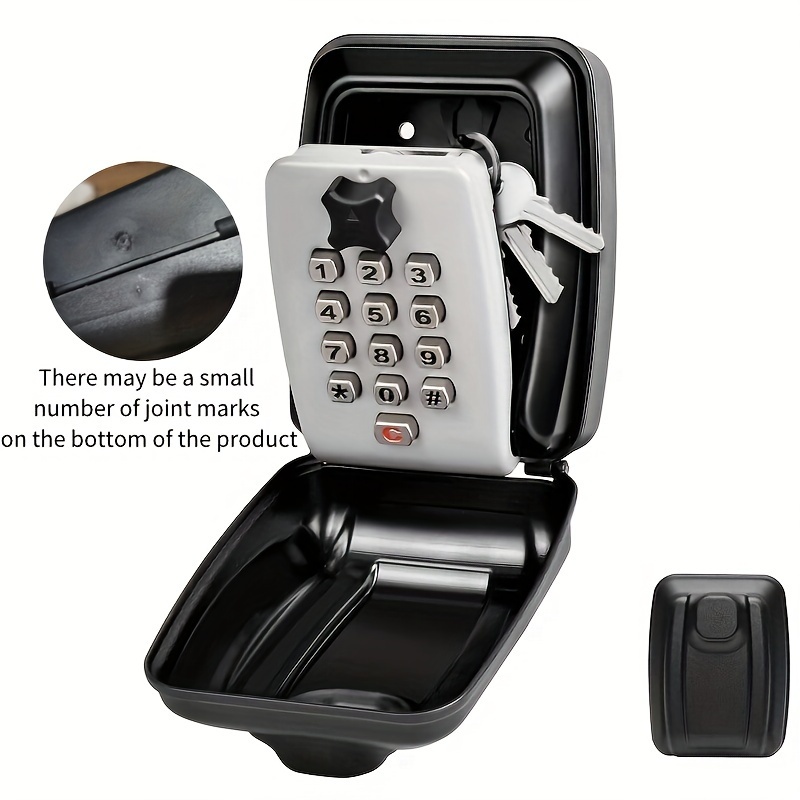 Cassetta di sicurezza per chiavi da 1 pezzo, serratura a combinazione  digitale impermeabile di sicurezza esterna, cassetta portachiavi con codice