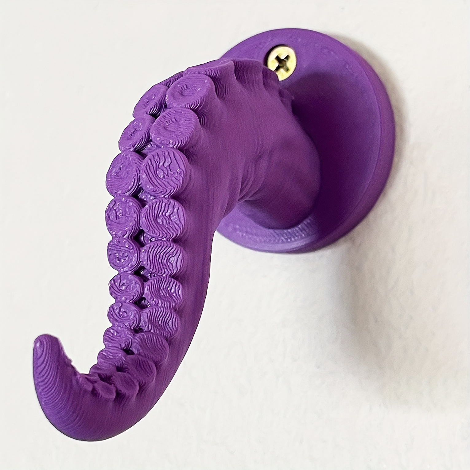 1pc Octopus Tentacle-shaped Hook, Wall-mounted Creative Hanger,  Multi-functional Hook For Hanging Clothes Towel And Robe, Bathroom  Accessories, Home D