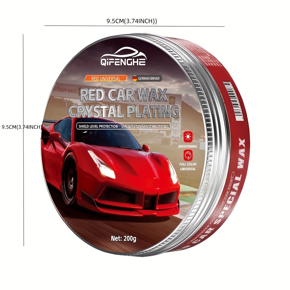 7.05oz Red Car Special Crystal Wax, Quick-effect Decontamination