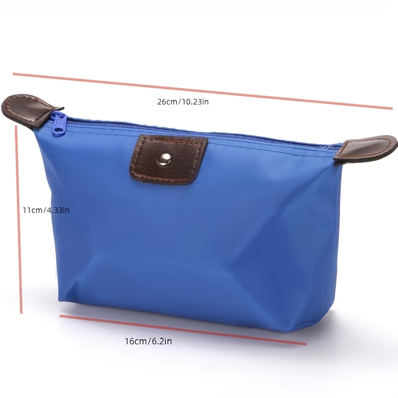 Portable Simple Cosmetic Bag Lightweight Versatile Zipper Pouch Travel Toiletry Wash Bag