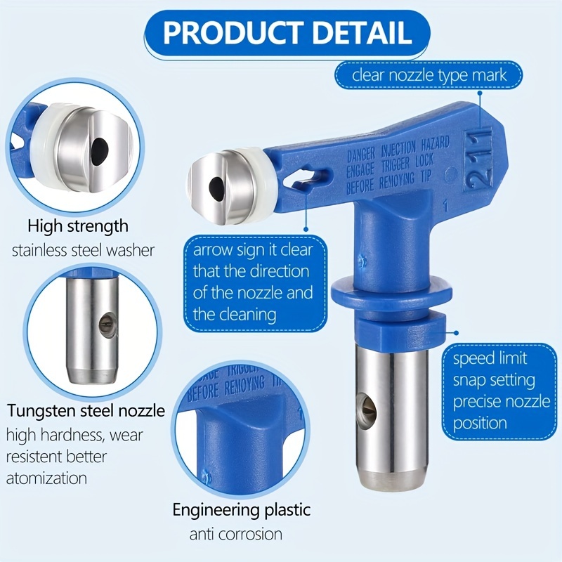 Ugello Punta Spruzzo Airless 1 Pz 211 623 Ugelli Spruzzo - Temu Italy