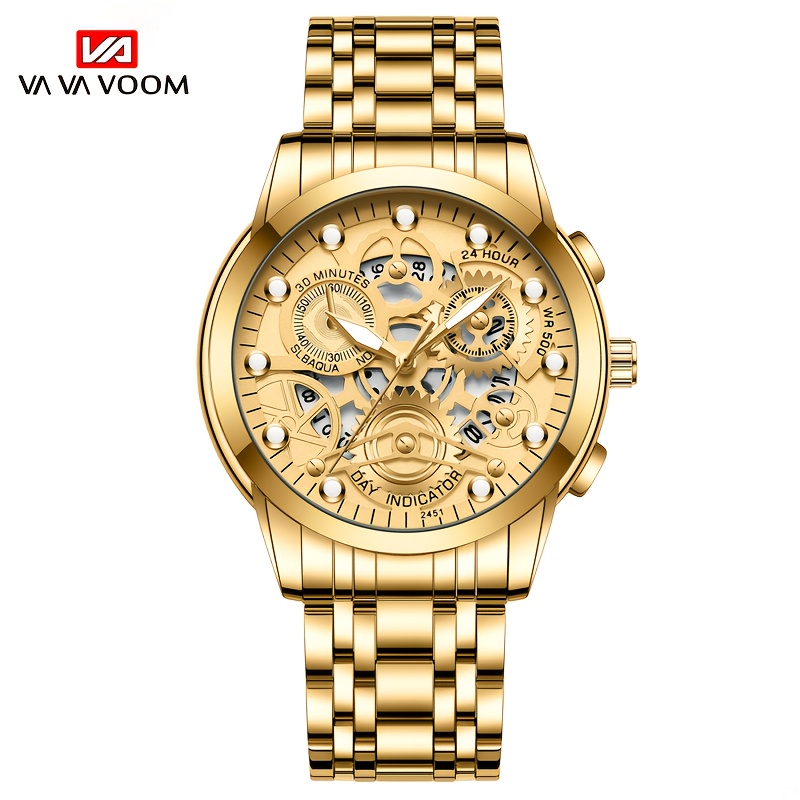 reloj hombre moda hombres de acero inoxidable reloj de lujo