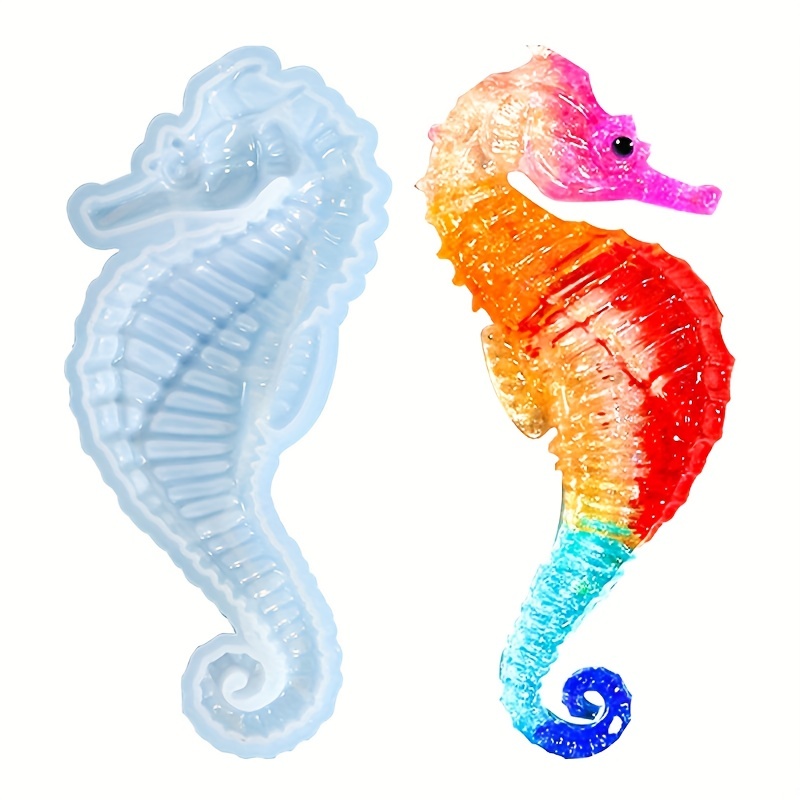 3d Silicone Resin Molds Ocean Animal Seahorse Resin - Temu