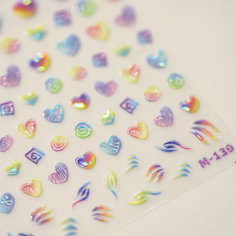 Mini Holographic Heart Stickers