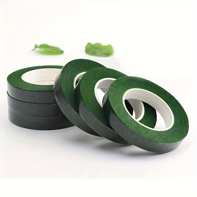 1roll DIY Green Florist Item Adhesive Flower Tape Floral Tape 1062.99inch  Green Tape Wrinkled Paper Tape Production Of Floral Tape