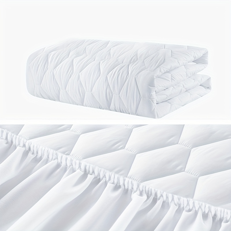 Protector de colchón impermeable tamaño King acolchado, transpirable y  ultra suave, funda de colchón ajustable con bolsillo profundo para colchón  de 6