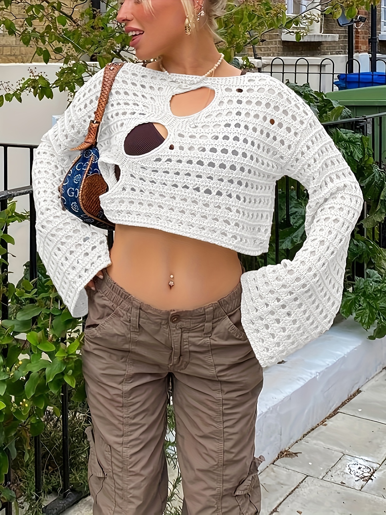 wybzd Women Summer Short Skinny Vest Tops Sleeveless Sheer Mesh Cover Up  See Through Crop Top Grunge Streetwear Silver L