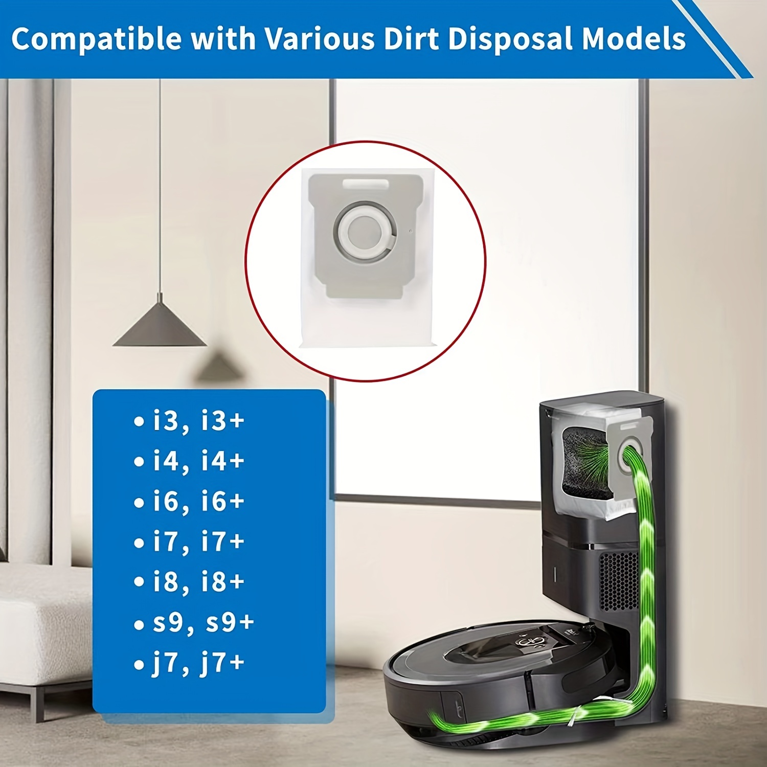 iRobot Roomba i1 i3 i4 i6 i7 i8 Clean Base Automatic Dirt Disposal