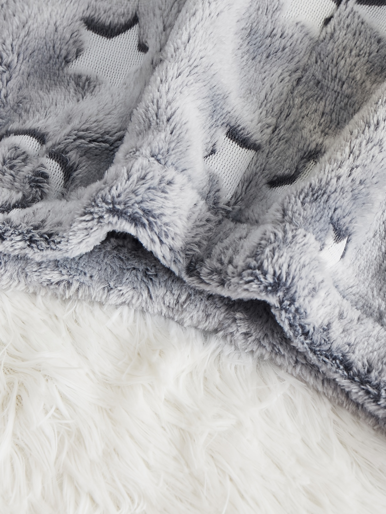 Ballet Slipper Patterned Faux Fur XL Throw Blanket