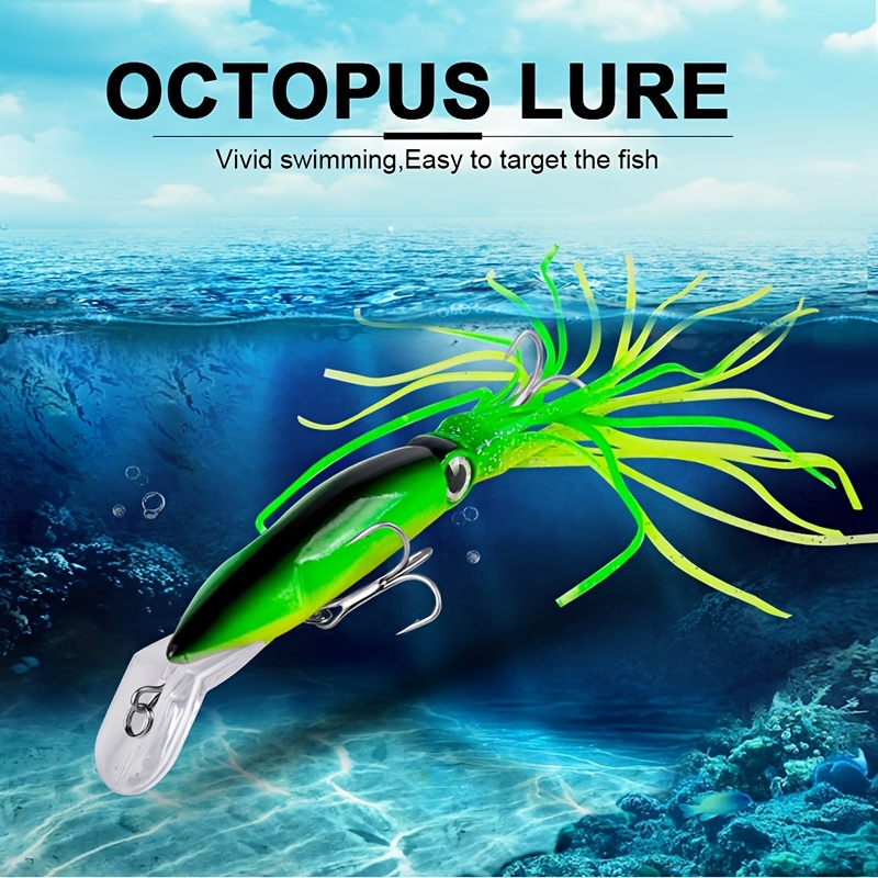 8PCS Multicolor) - Aorace Saltwater Fishing Lures Squid Laser