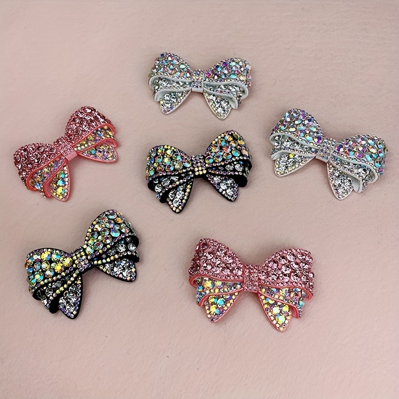 Hot Style Handmade Diy Rhinestone Bow Shoes Flower - Temu