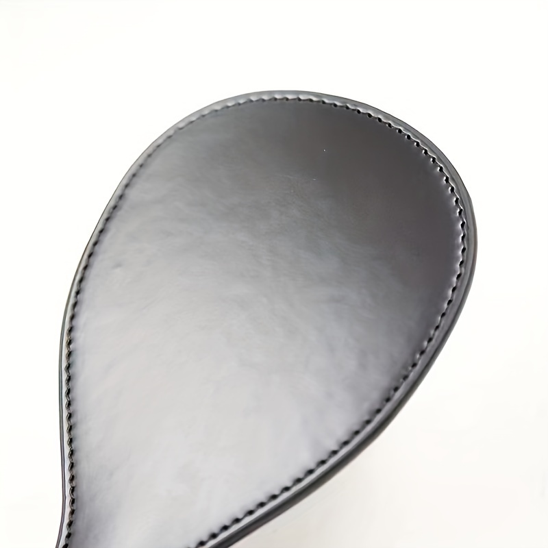 Large Black Italian Leather Slapper Spanking Paddle