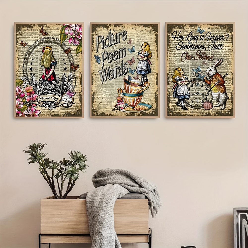 Alice in Wonderland Decor - Off With Their Heads - Metal Sign - Use  Indoor/Outdoor - Metal Alice in Wonderland Signs Home Decor Wall Art -  Perfect