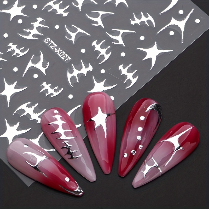5D Self Adhesive Geometric Nail Art Stickers