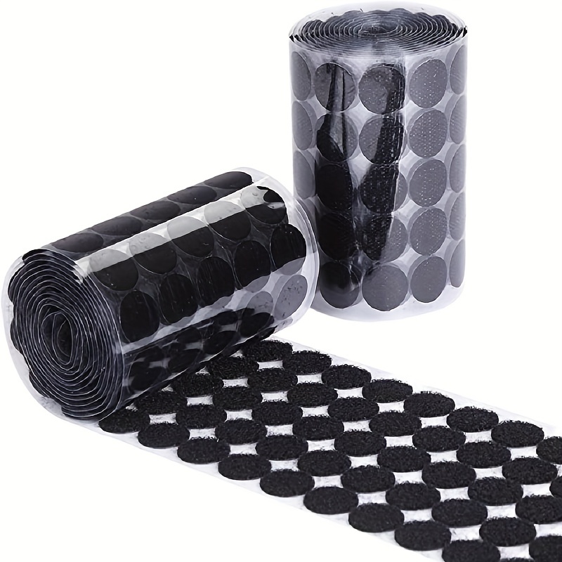 Velcro Coin Fasteners - 500 / Pack - Black