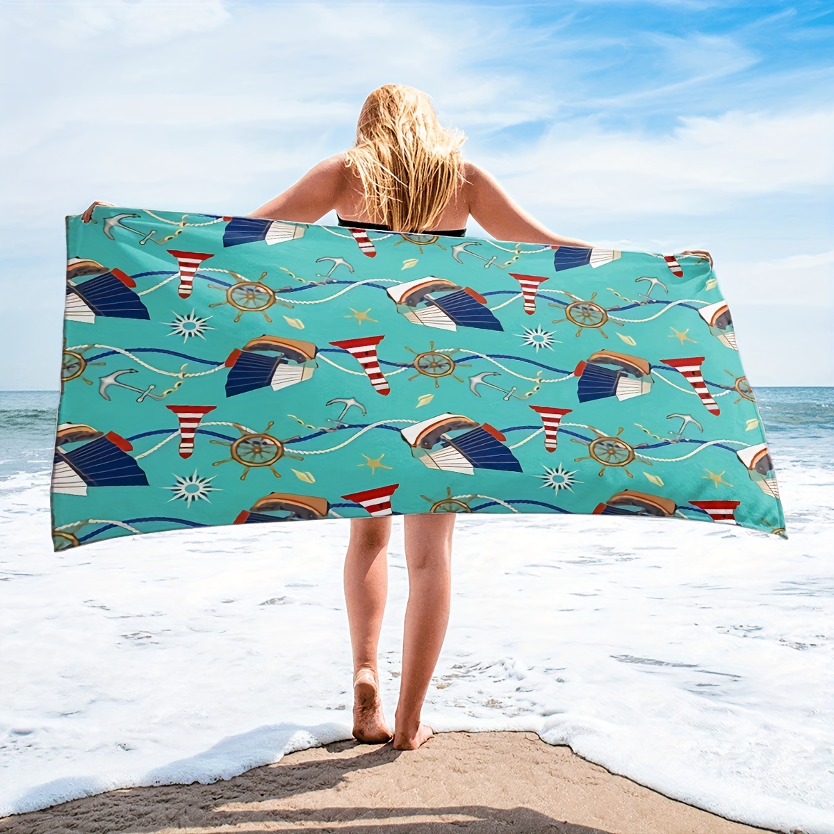 Sand absorbing beach discount blanket