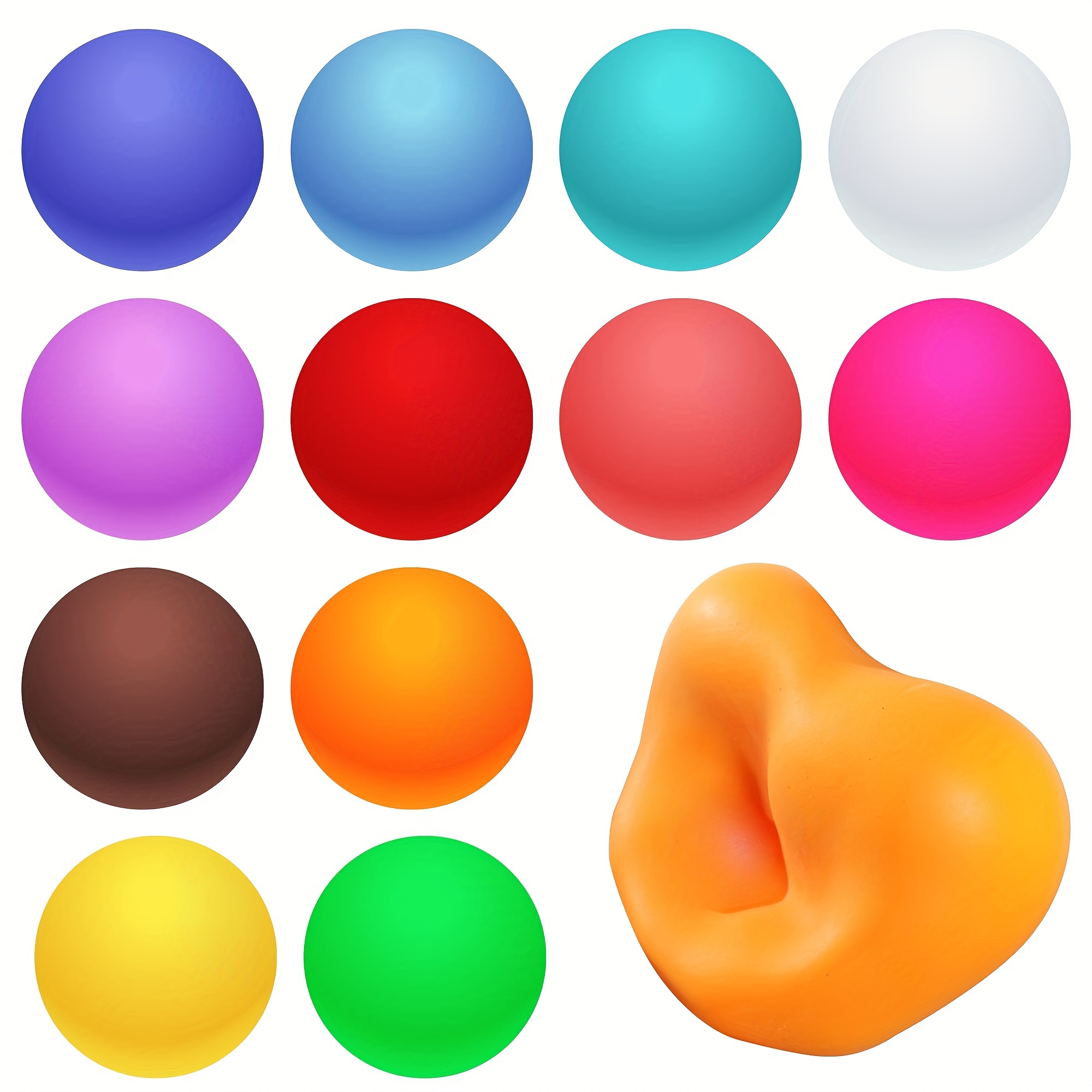 couleur A Boules antistress arc-en colorées-ciel, en mousse PU souple, à  presser, jouets pour Enfants, adultes, anti-stress, amusants