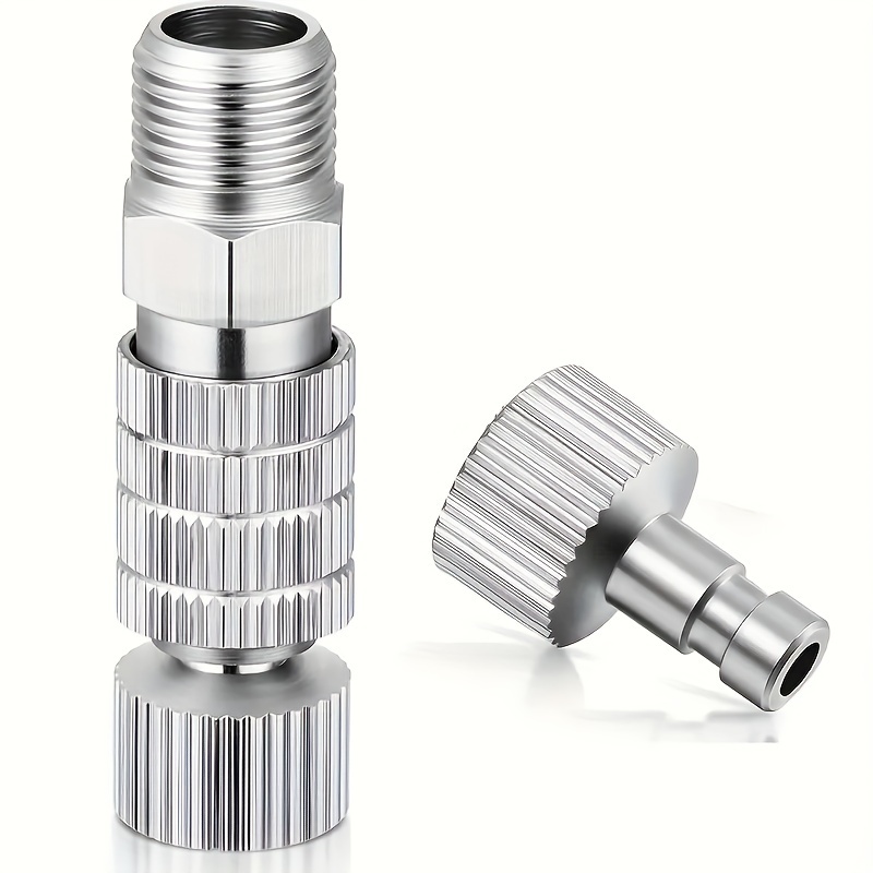 Uouteo Airbrush Quick Release Disconnect with 5 Male Fitting, 1/8 BSP Male  and Female Fitting Coupling Set Airbrush Hose Adapter Connector