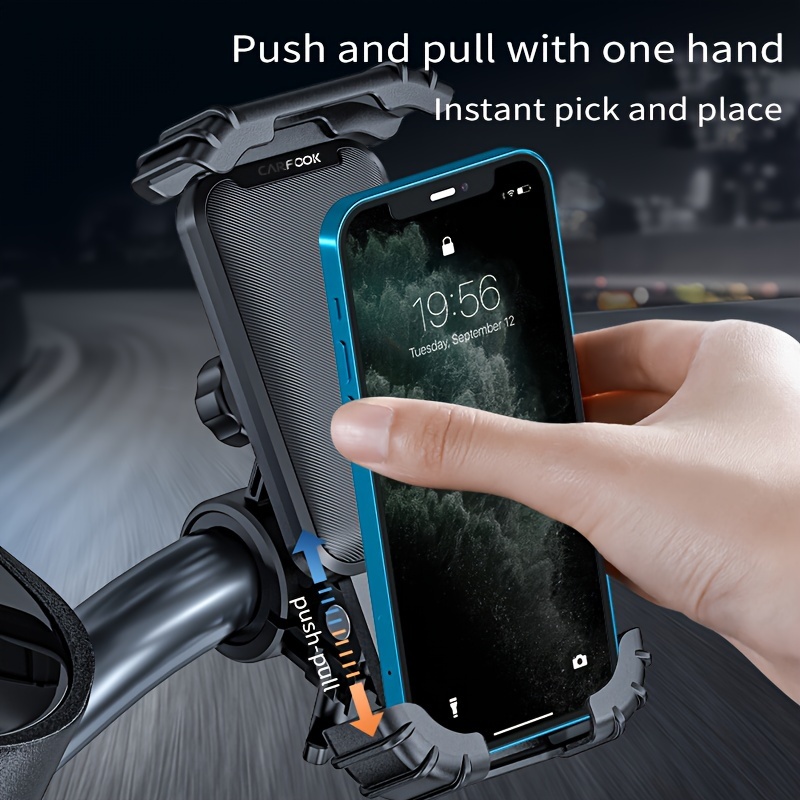 Adjustable Motorcycle & Bike Phone Holder Handlebar Cell Phone Clamp –  APPS2Car Mount