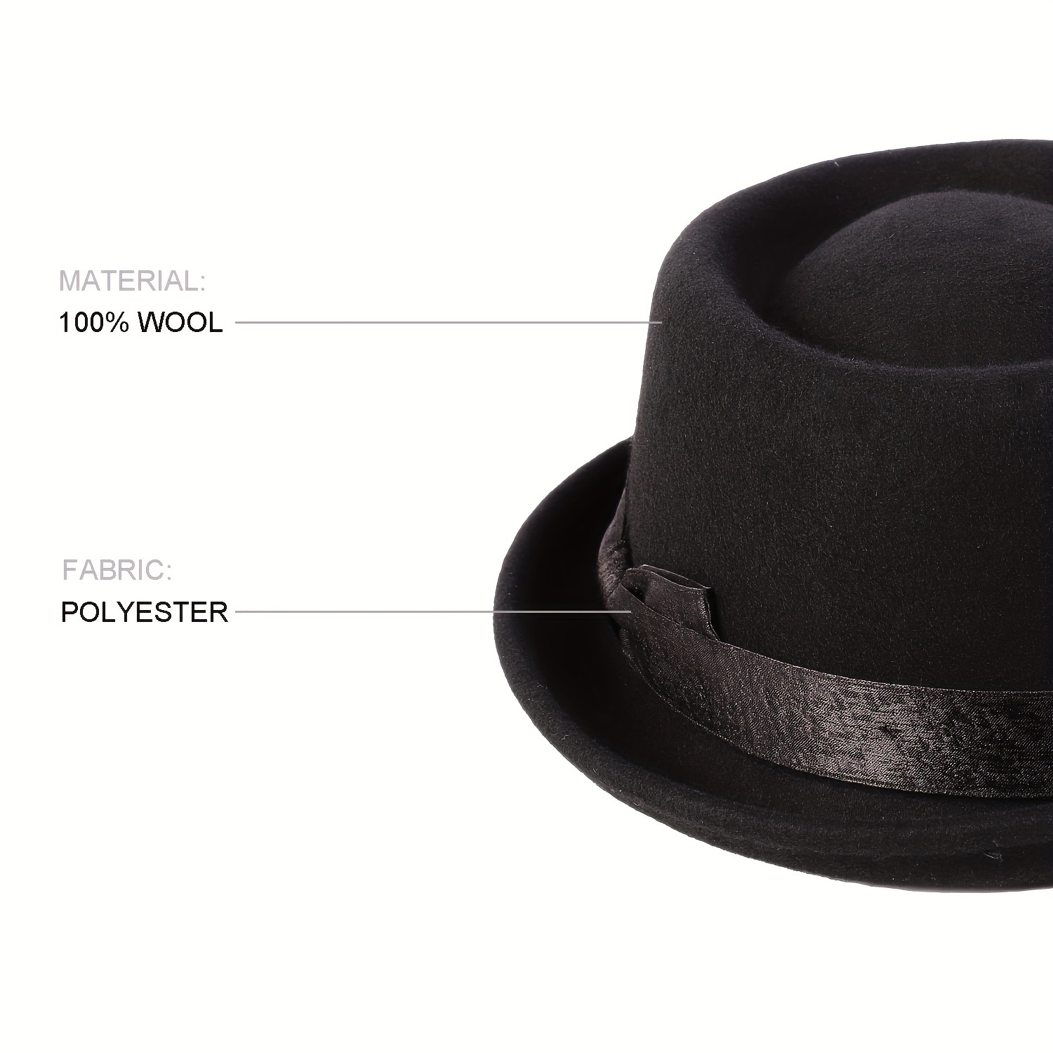 1pc Mens Classic Wide Brim Fedora Hat With Sequins Jewelry - Temu