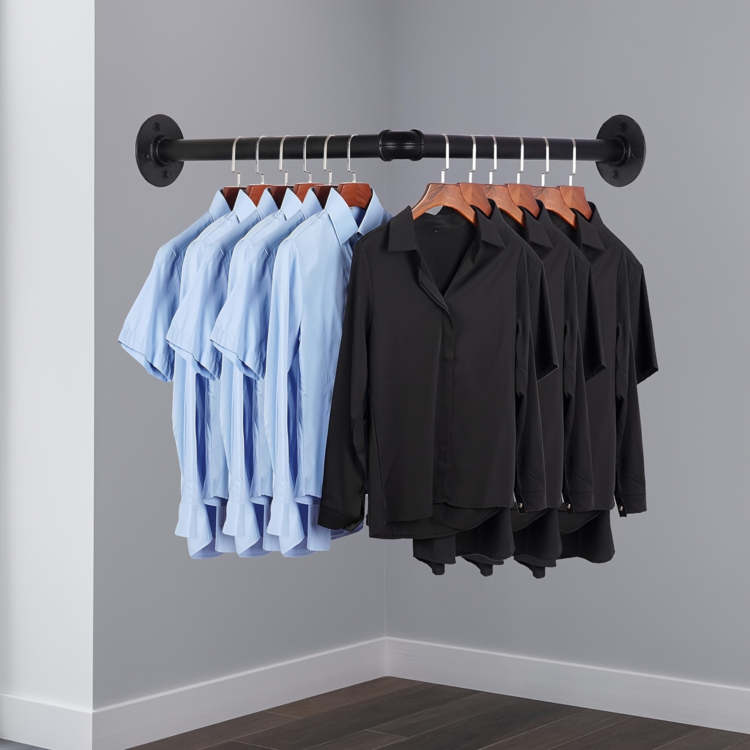 DIY Wall Mounted Clothing Rack