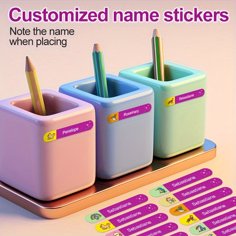 Customizable Name Labels For Best in class School Supply - Temu