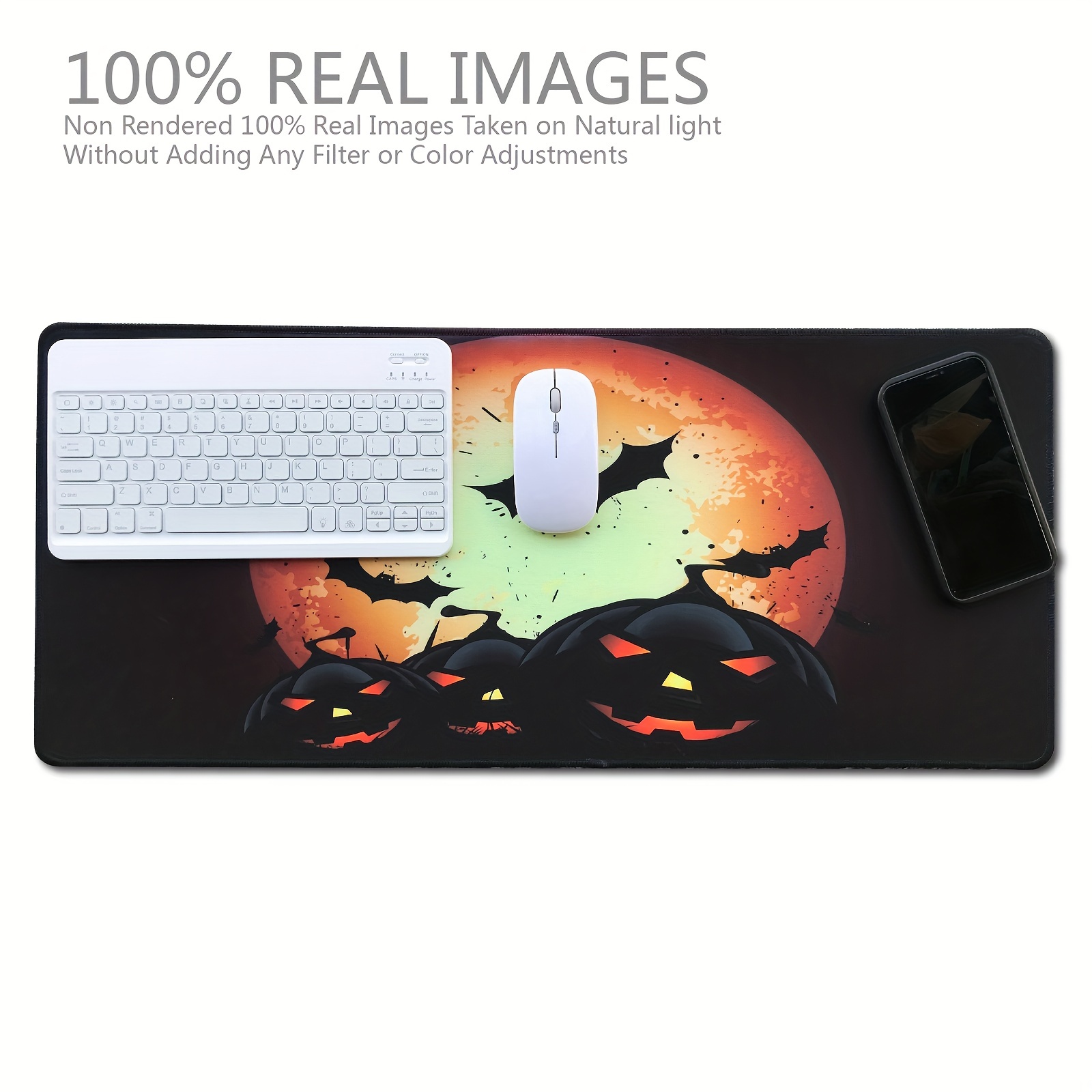 Halloween-themed Extra-large Mouse Pad: Typing, Clicking, And Sliding Are  Easier, And Work, Games, And Creations Are All Under Control - Temu