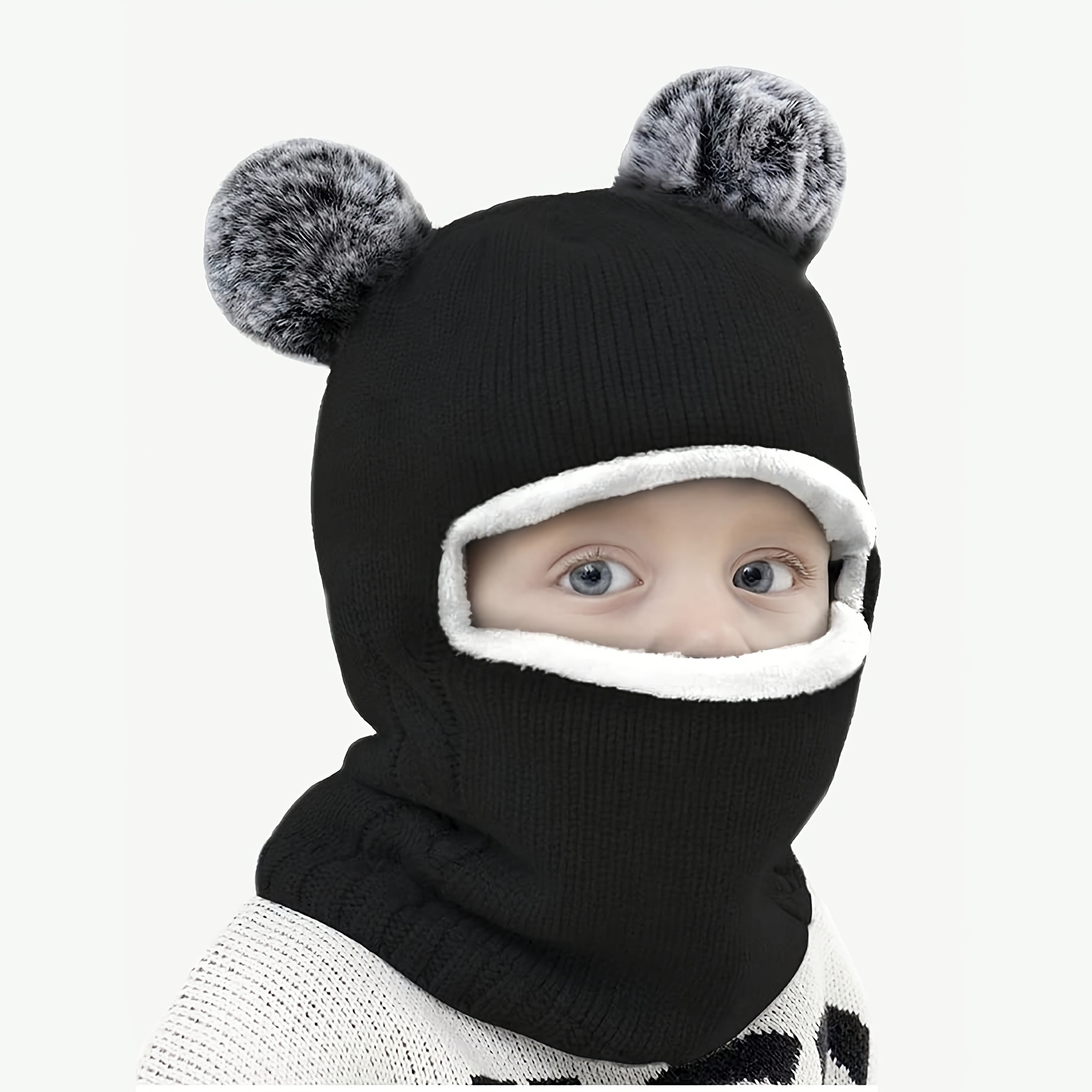C.C Kids Girl Boy Winter Warm Bee Stitch Solid Handmade Cuff