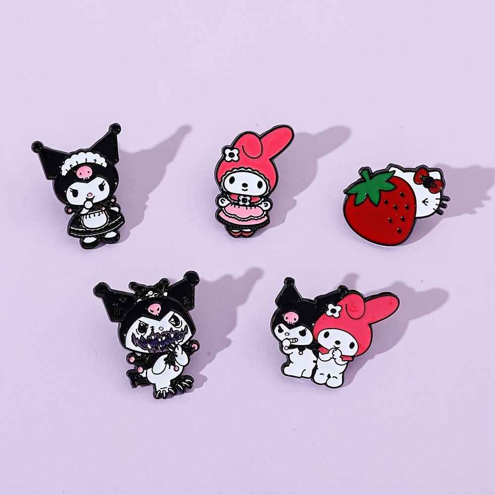 Hallowmas Hello Kitty Brooch Girls Cute Kuromi - Temu