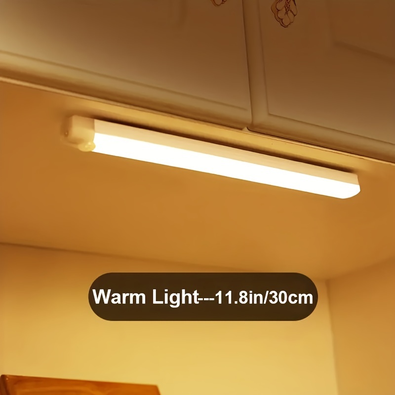 Bemexred Luz LED Armario con Sensor Movimiento, 3000K Lampara de
