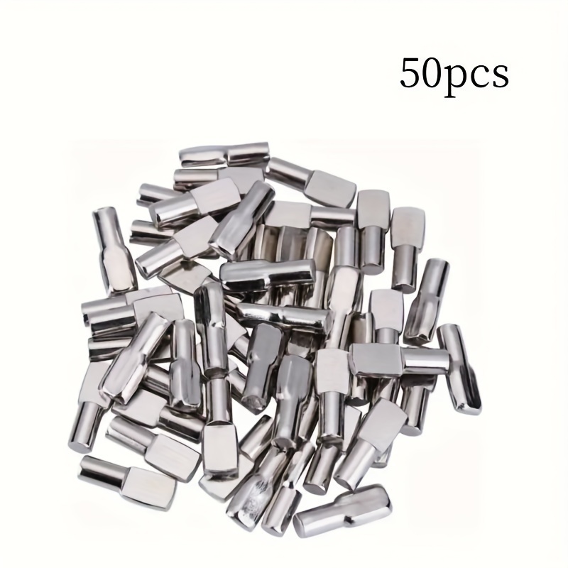TEMU Lot de Clous D'étagère, Clous de Support D'étagère En Nickel de Cuillère de 5 Mm, Clous de , Chevilles de Support D'étagère Pour Meubles, Clous