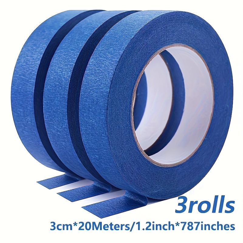 Blue Painters Tape Masking Tape Bulk, Blue Tape For Painting Automotive  Walls Packing Removable Free Residue, Paint For Indoors & Outdoors, Etc.  *23 Yd - Temu Italy